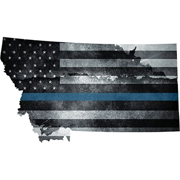 Hot Jersey Thin Blue Line Decals NJ Tattered American Flag Police Sticker Decal Hot Jersey Thin Blue Line Decals NJ Tattered American Flag Police Sticker Decal